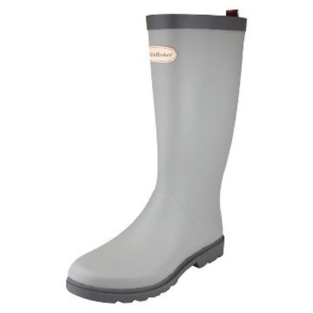 New Smith & Hawken Solid Gray Rainboots Garden 8 - Picture 7 of 7